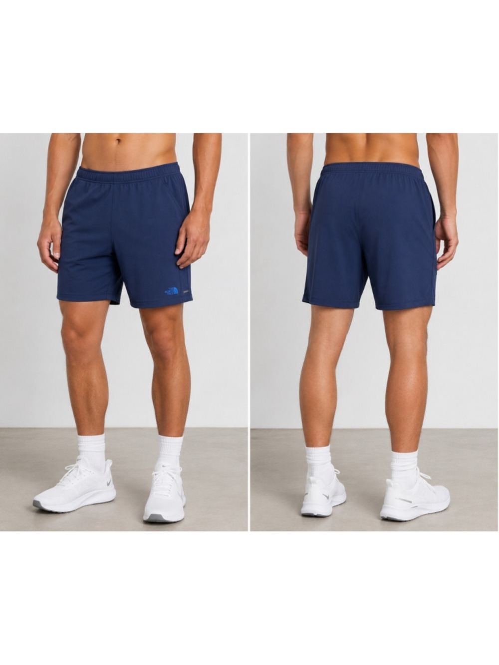 The North Face Men’s Medium Blue Athletic Running Training Shorts Stretch Pocket